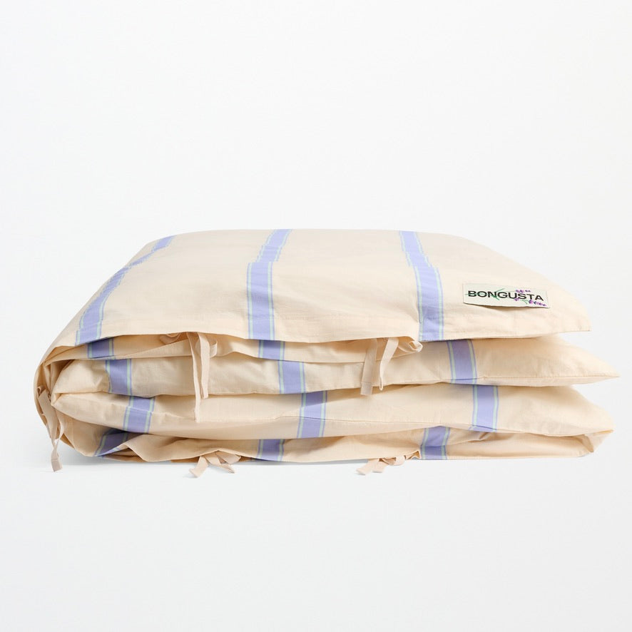 BONGUSTA Bettdecke Bezug "Ivory, Lavender & Mint” 140×200cm | BONGUSTA