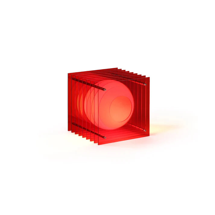BANG Leuchte “Square Small” Red | Quadratisch & leuchtend | BANG
