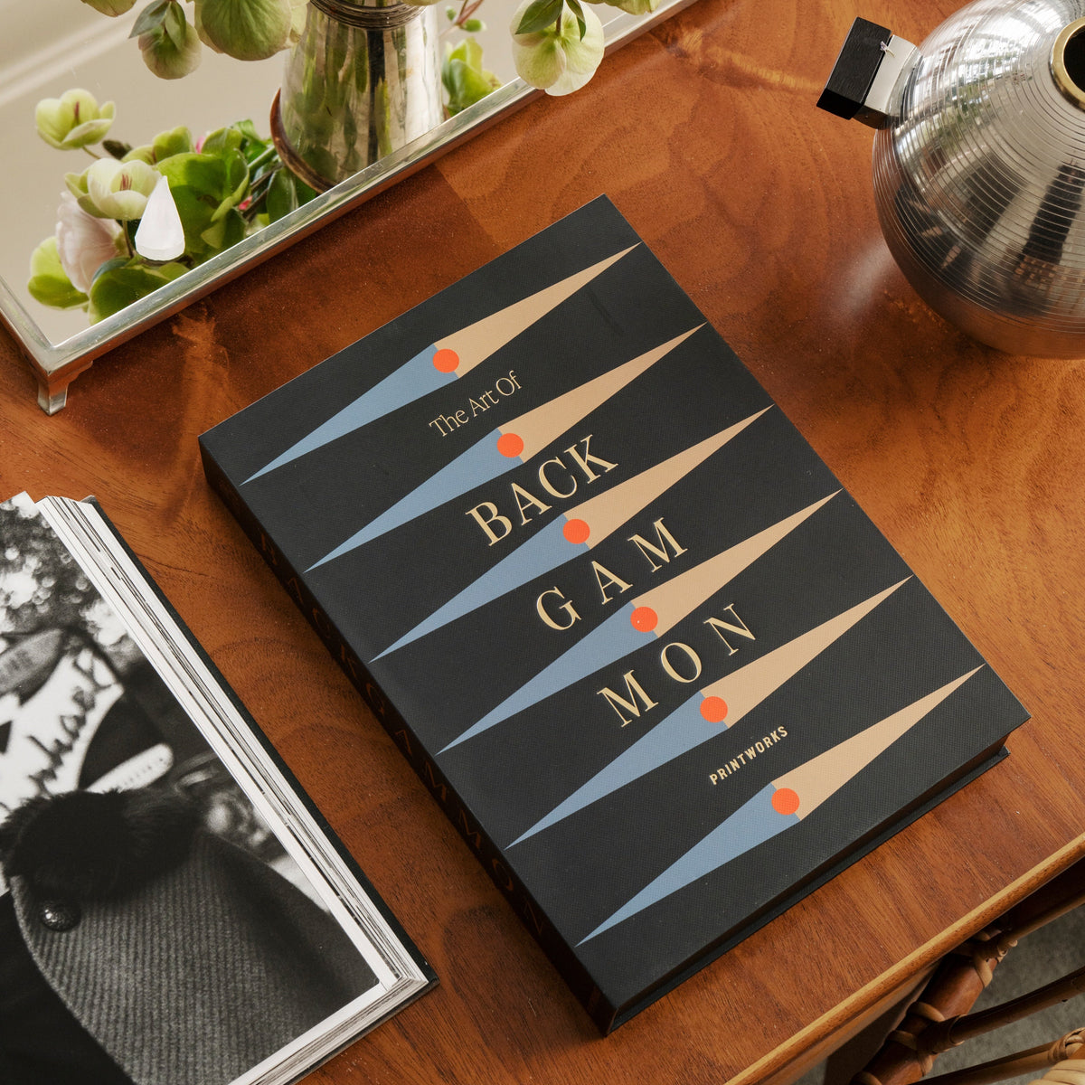 PRINTWORKS Spiel “Classic The Art of Backgammon” Anthracite | PRINTWORKS