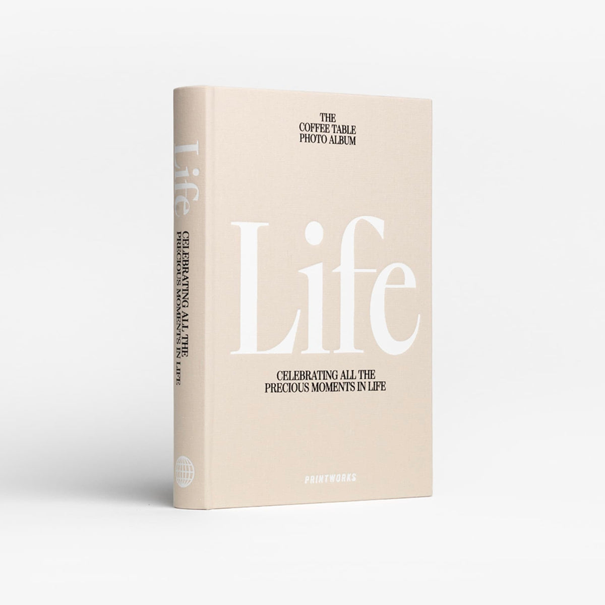 PRINTWORKS Fotobuch "Life" (Beige) | PRINTWORKS | Album mit Stoffeinband