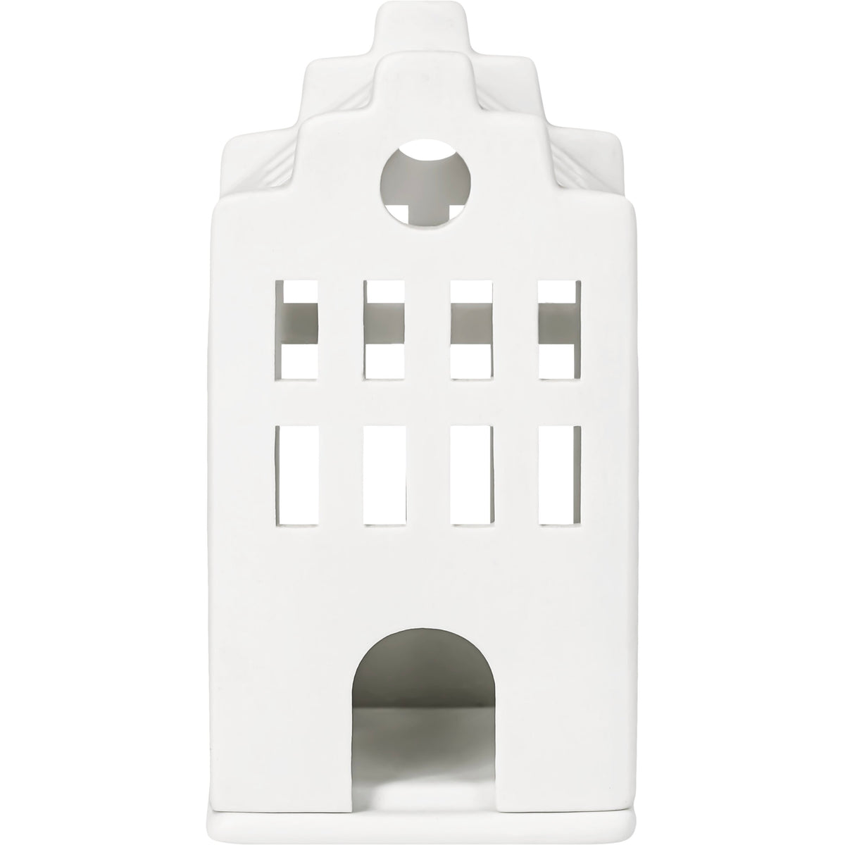 Mini-Leuchthaus “Stadthaus” | Porzellan Windlicht | räder