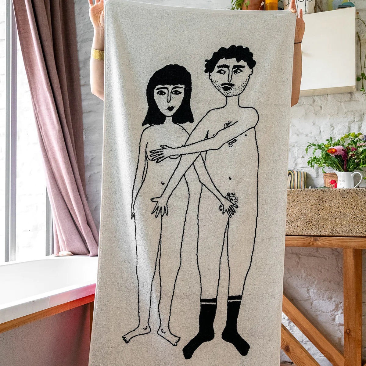 helen b Naked Couple Set | Illustrationen für Küche, Bad & Alltag