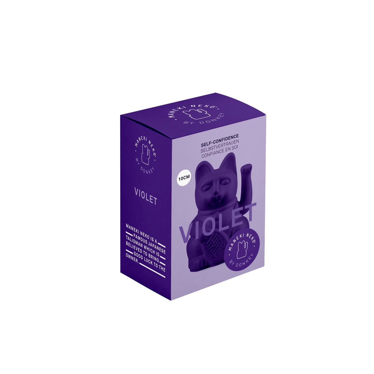 Donkey Products Winkekatze Donkey “Lucky Cat Mini Violet” | Mini Glückskatze Violett