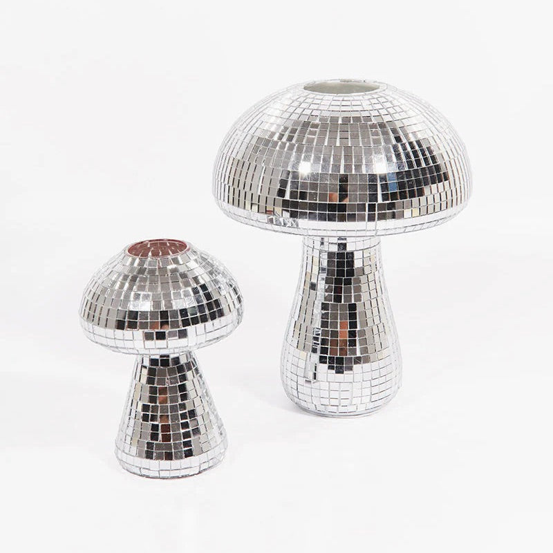 L´expressionist Vase “Disco Champignon” 12 cm | Glänzende Pilz Vase | L’expressionist