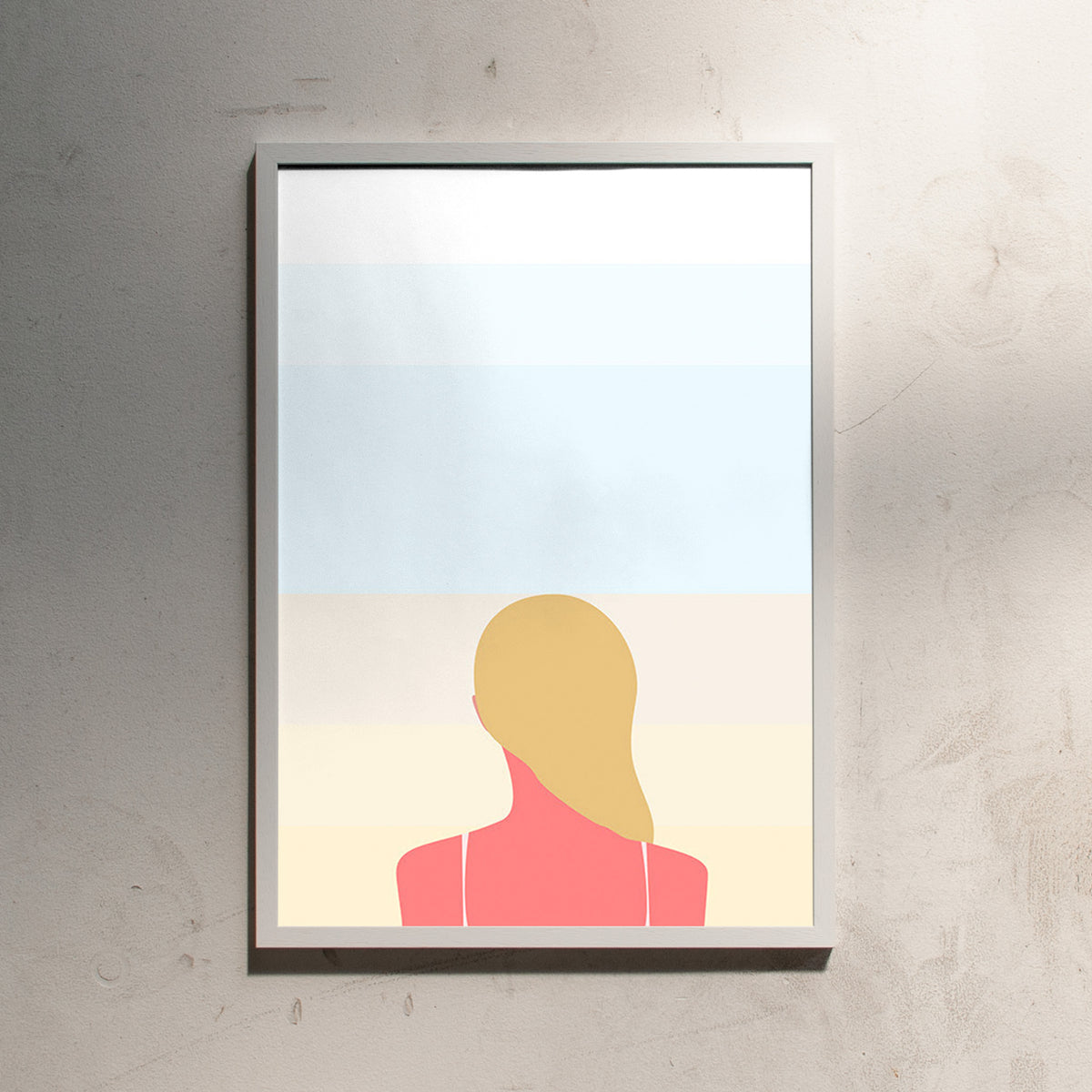 Swen Swenson En smuk dag pa stranden - girl (Din A2)