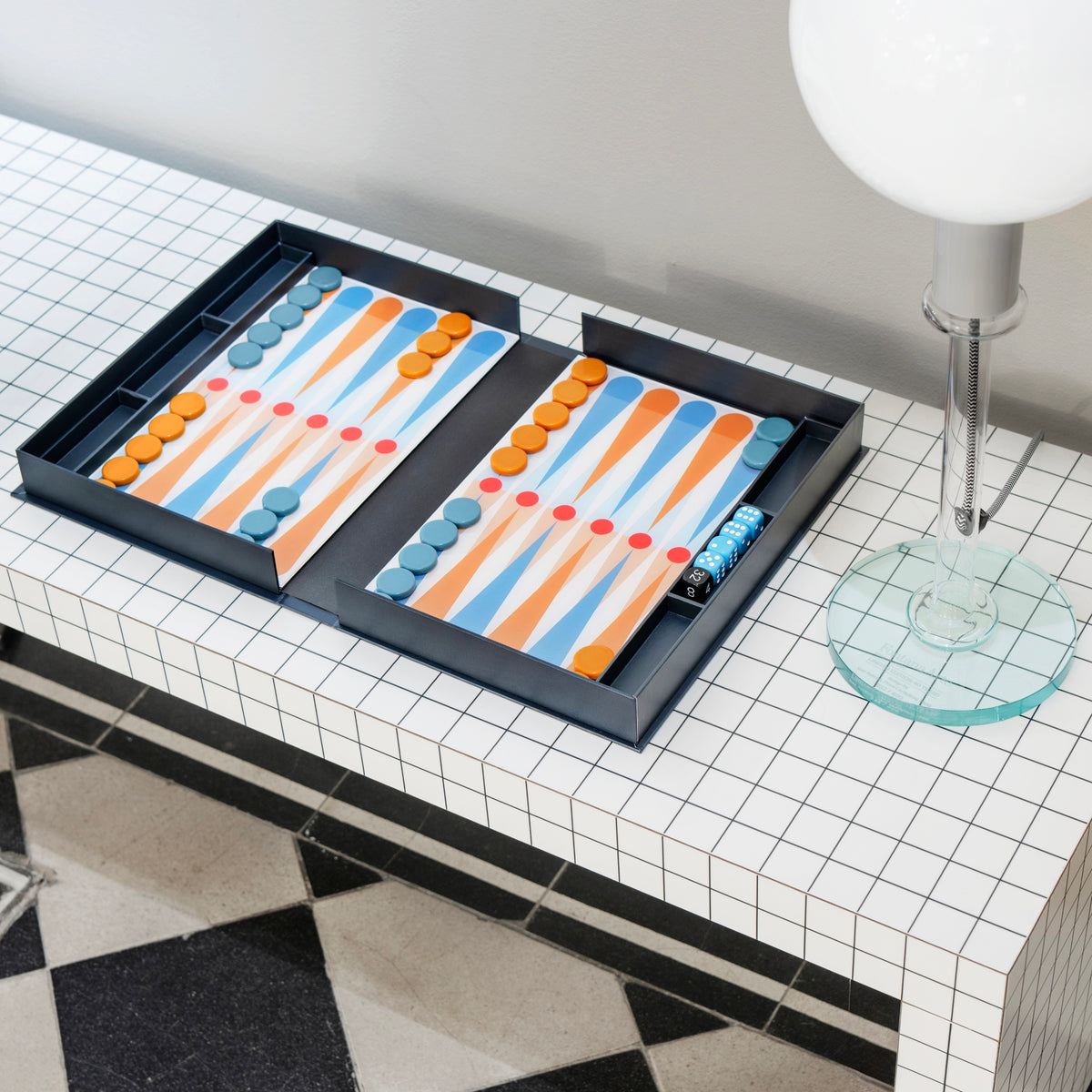 PRINTWORKS Spiel “Classic The Art of Backgammon” Anthracite | PRINTWORKS