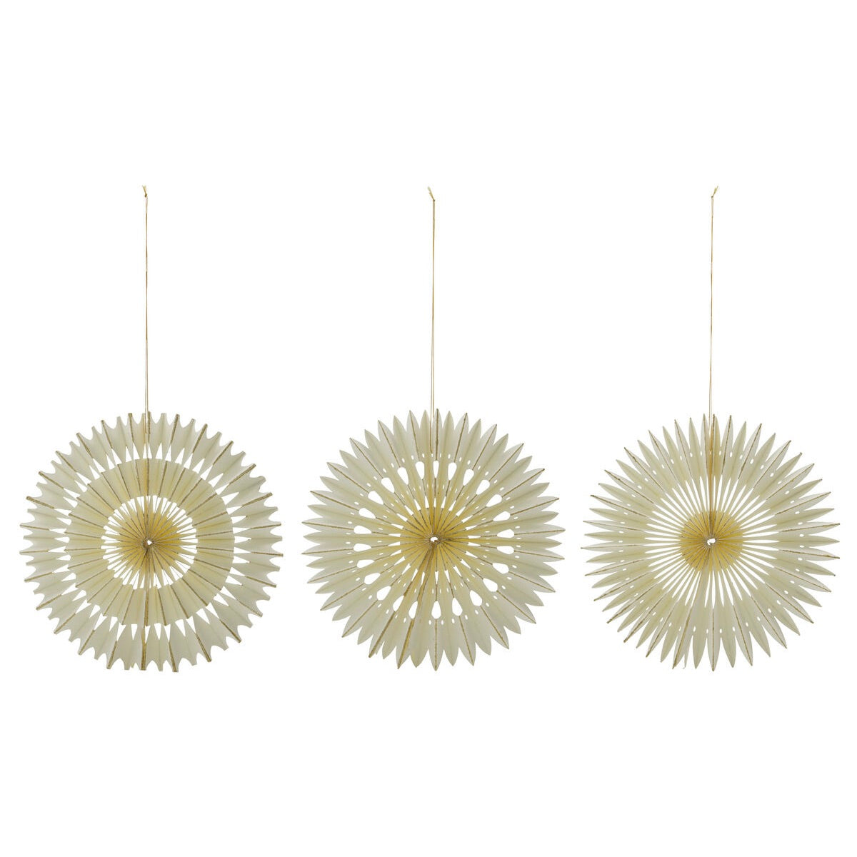 House Doctor Weihnachtshänger “Stelle Off White” 3er-Set | House Doctor