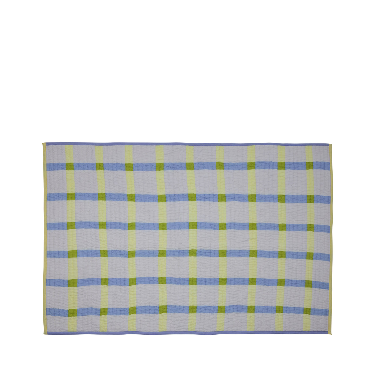Hübsch Decke/ Überwurf „Tento Plaid Yellow“ | 140 × 200 cm | Hübsch