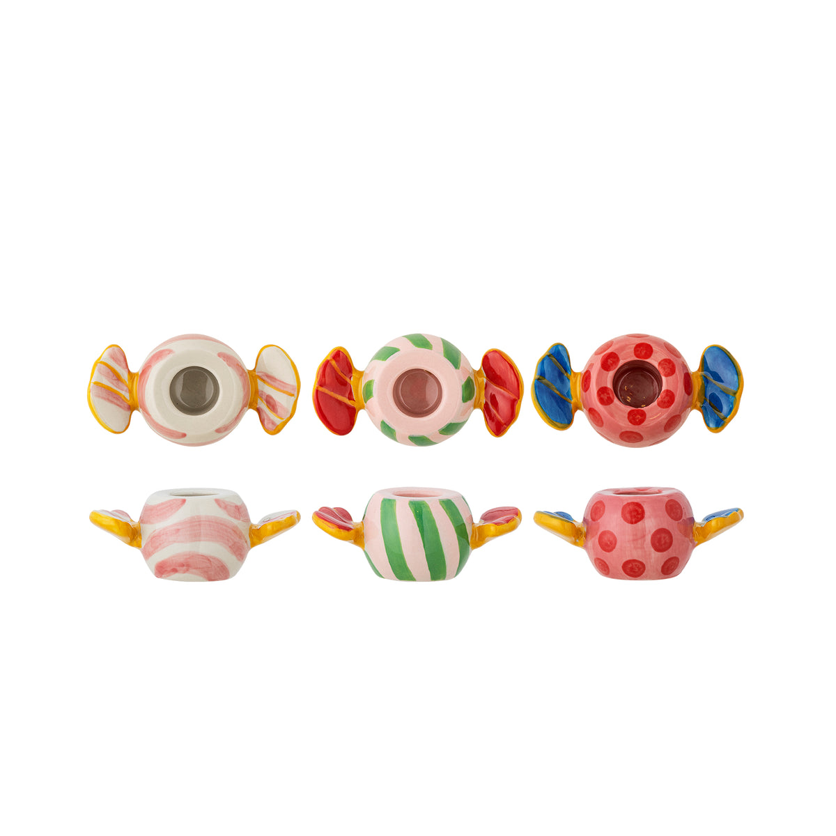 Bloomingville Kerzenhalter-Set “Caramella” 3er-Set | Bloomingville