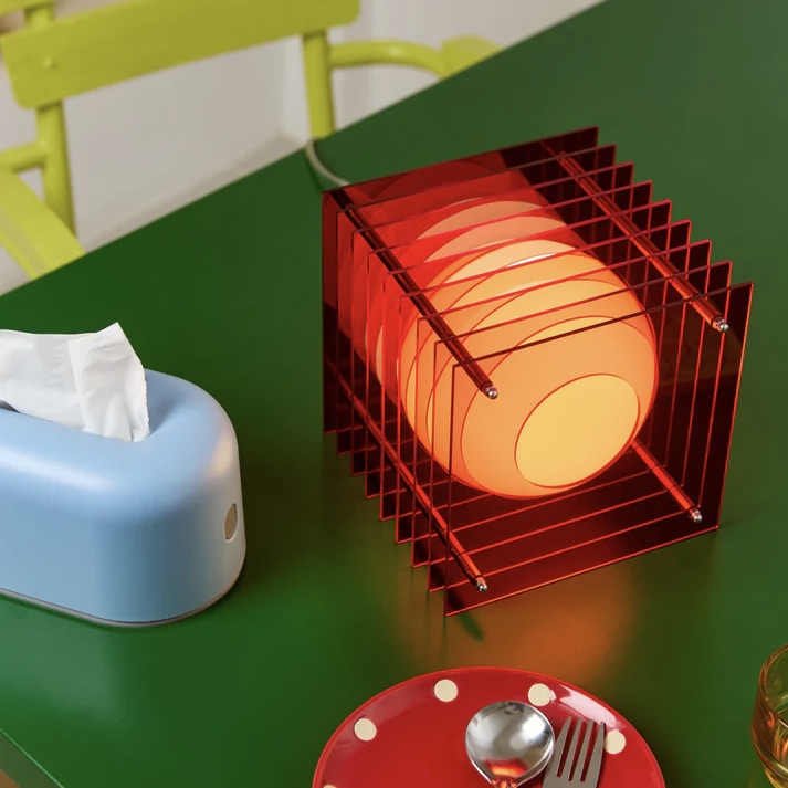 BANG Leuchte “Square Small” Red | Quadratisch & leuchtend | BANG