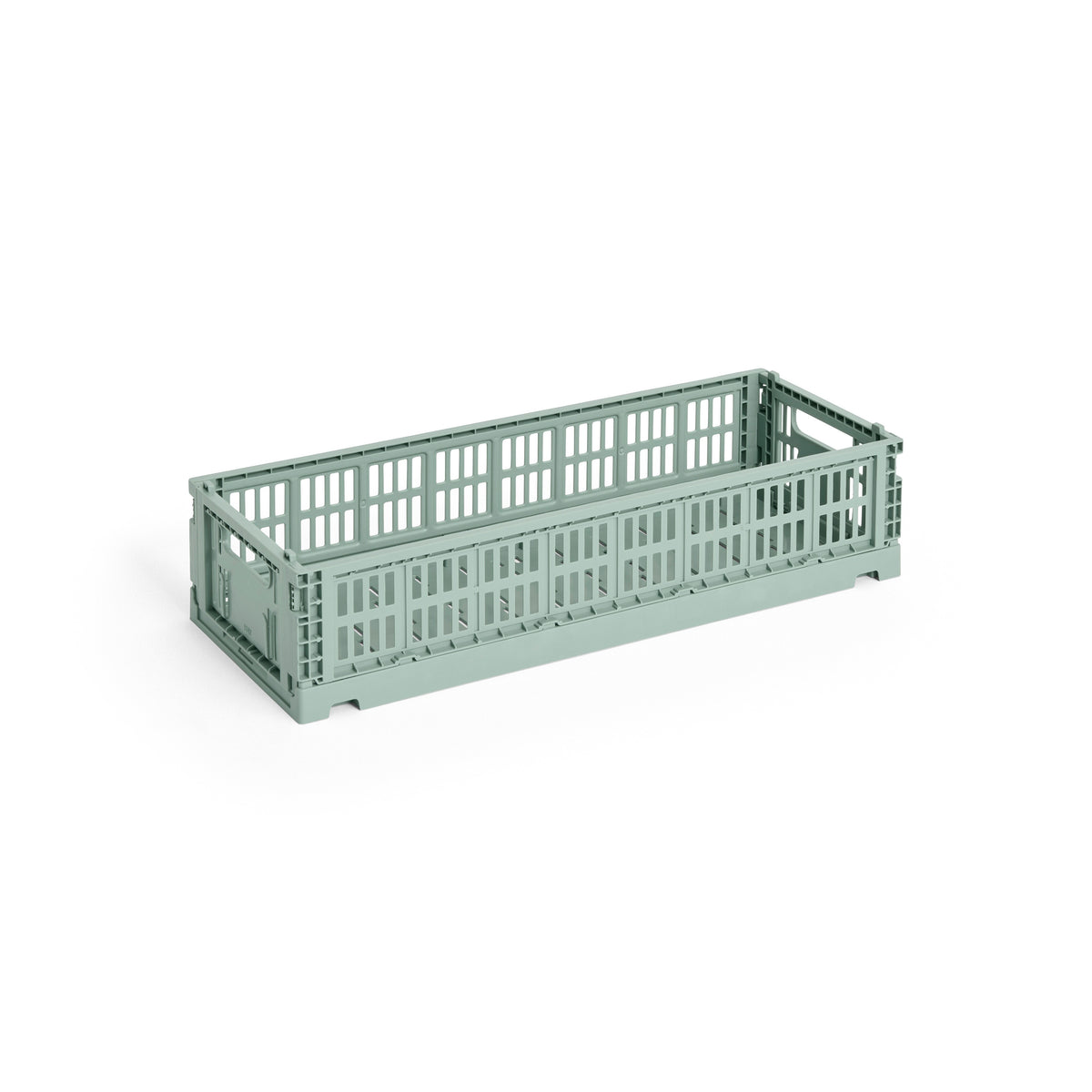HAY Faltbox „Colour Crate Mini Oblong Sage Green“ | Schmal & stilvoll | HAY