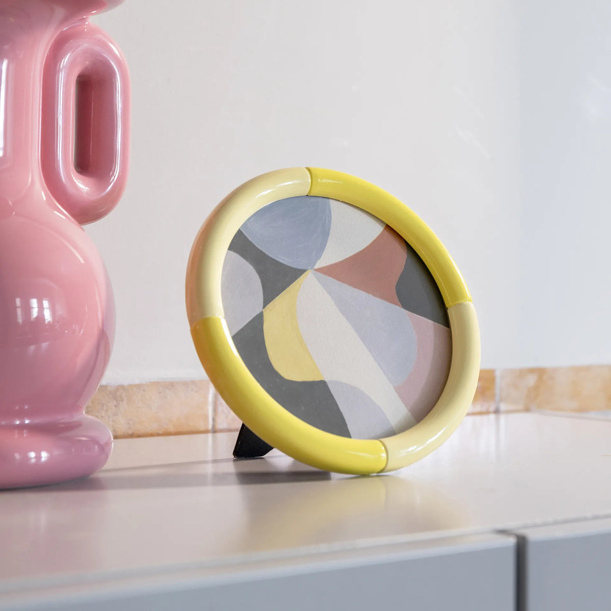 &Klevering Bilderrahmen „Rift Round Large 14 cm“ | Statement in Rund | &Klevering