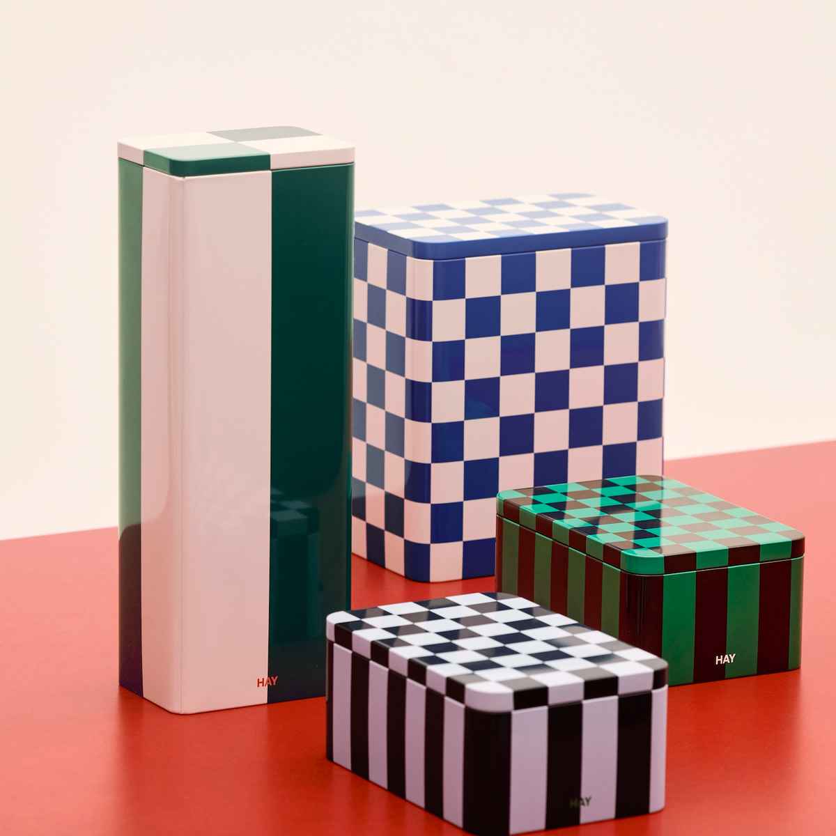HAY Dose „Tin Container Small“ | Green & Dark Blue | HAY