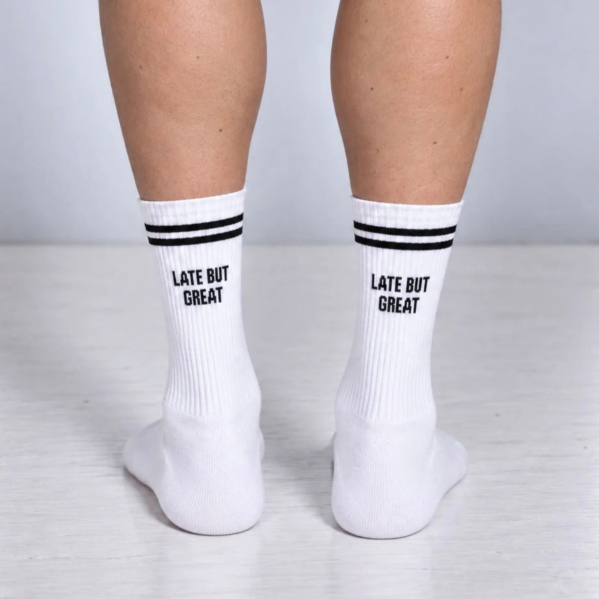 Socken „Late but great“ | Statementsocken | NO BAD DAYS CLUB