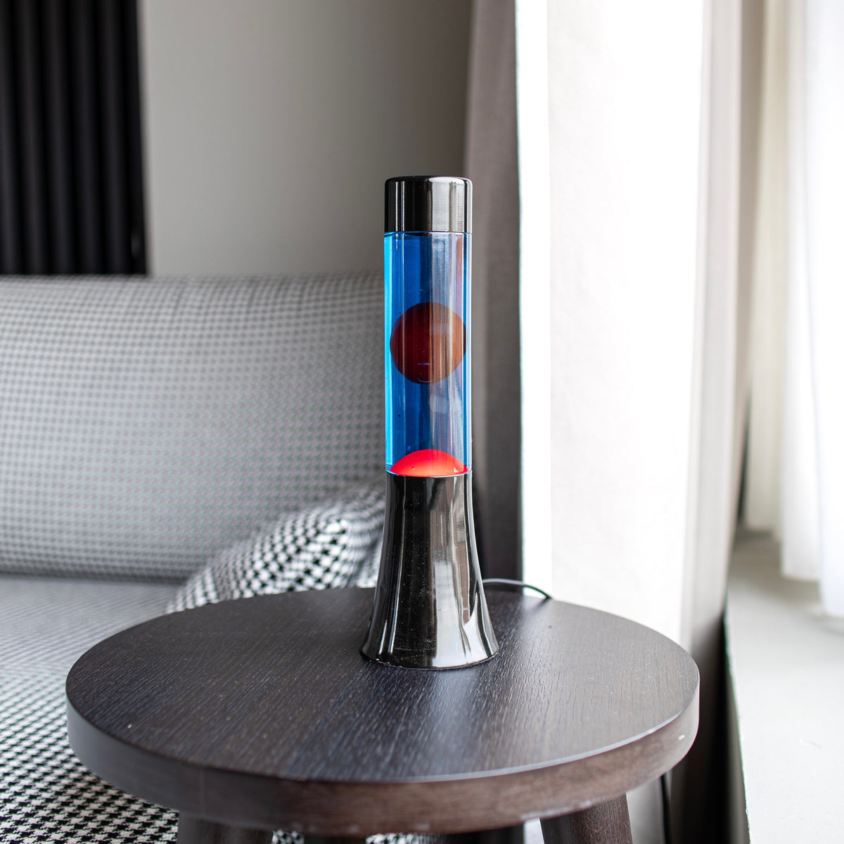 Fisura Lava Lampe "Mini Red & Blue" | Nostalgisches Retro-Feeling | Fisura