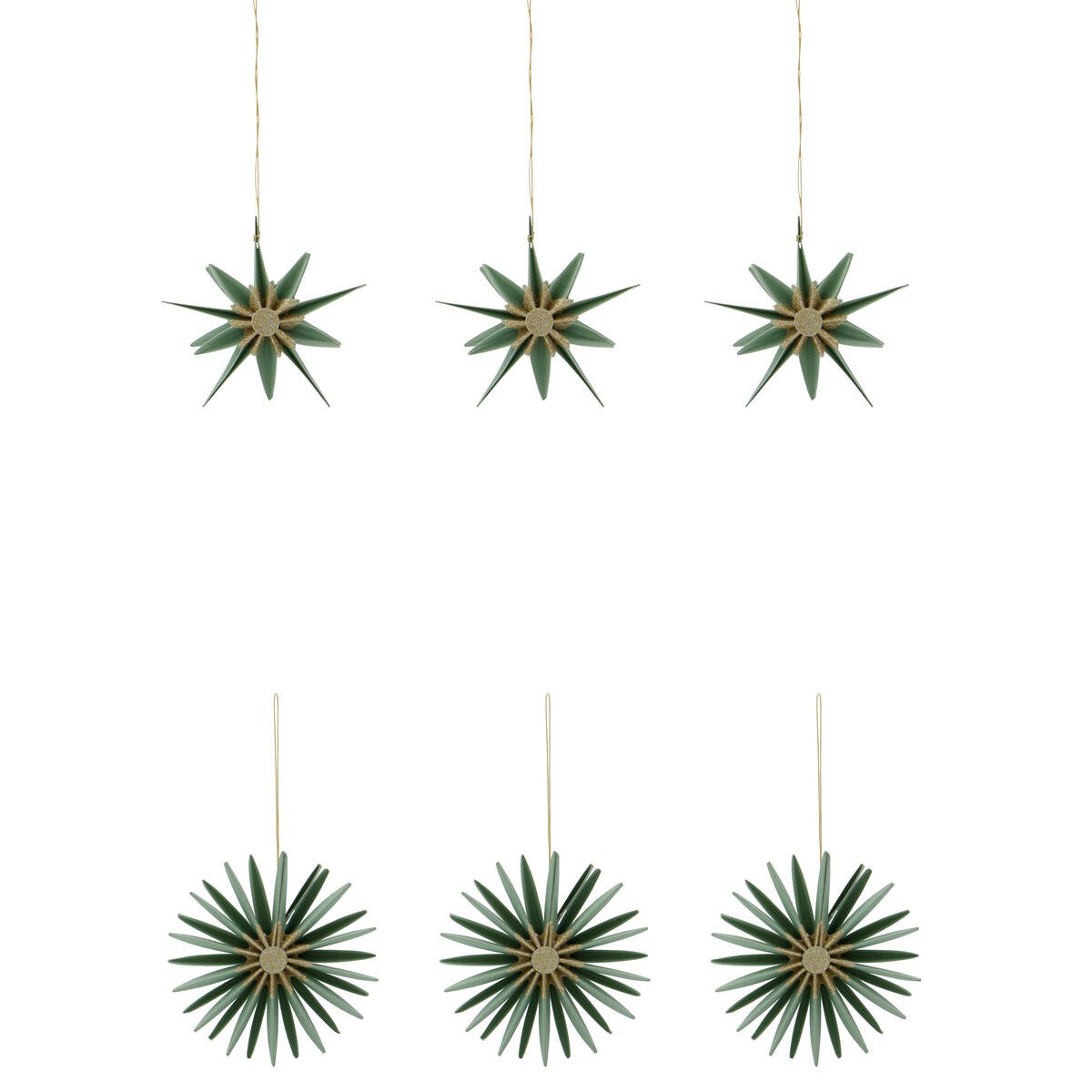 House Doctor Weihnachtshänger “Stari Green Champagne” 6er-Set | House Doctor