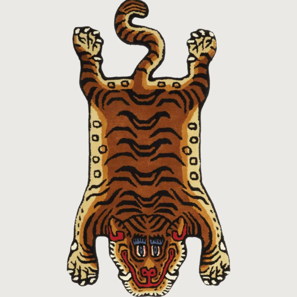 BONGUSTA Teppich „Tiger Rug Small“ | Statement fürs Kinderzimmer | BONGUSTA