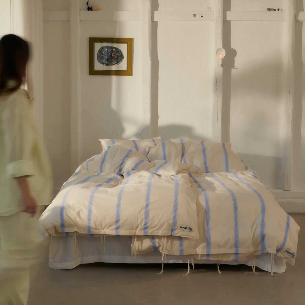 BONGUSTA Bettwäsche-Set “Ivory, Lavender & Mint” 140×200cm + 80×80cm | BONGUSTA