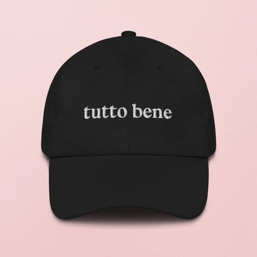 Viel Spass Studio Cap "Tutto bene" studio ciao | schwarz | 100% Baumwolle