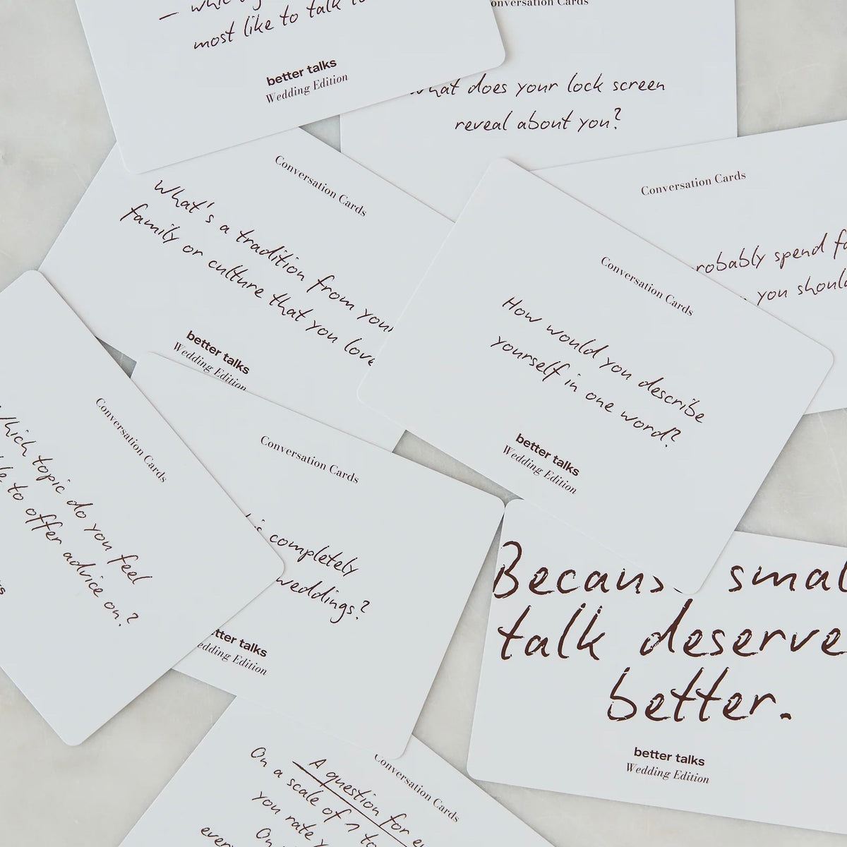 better talks Fragekarten „Wedding Edition“ | Gespräche für Paare | better talks