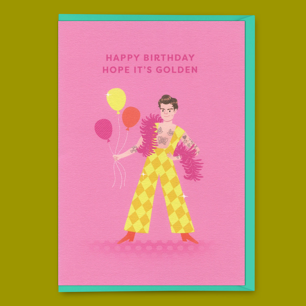 Ohh Deer Grußkarte "Harry Styles Golden" | Geburtstagskarte | Ohh Deer
