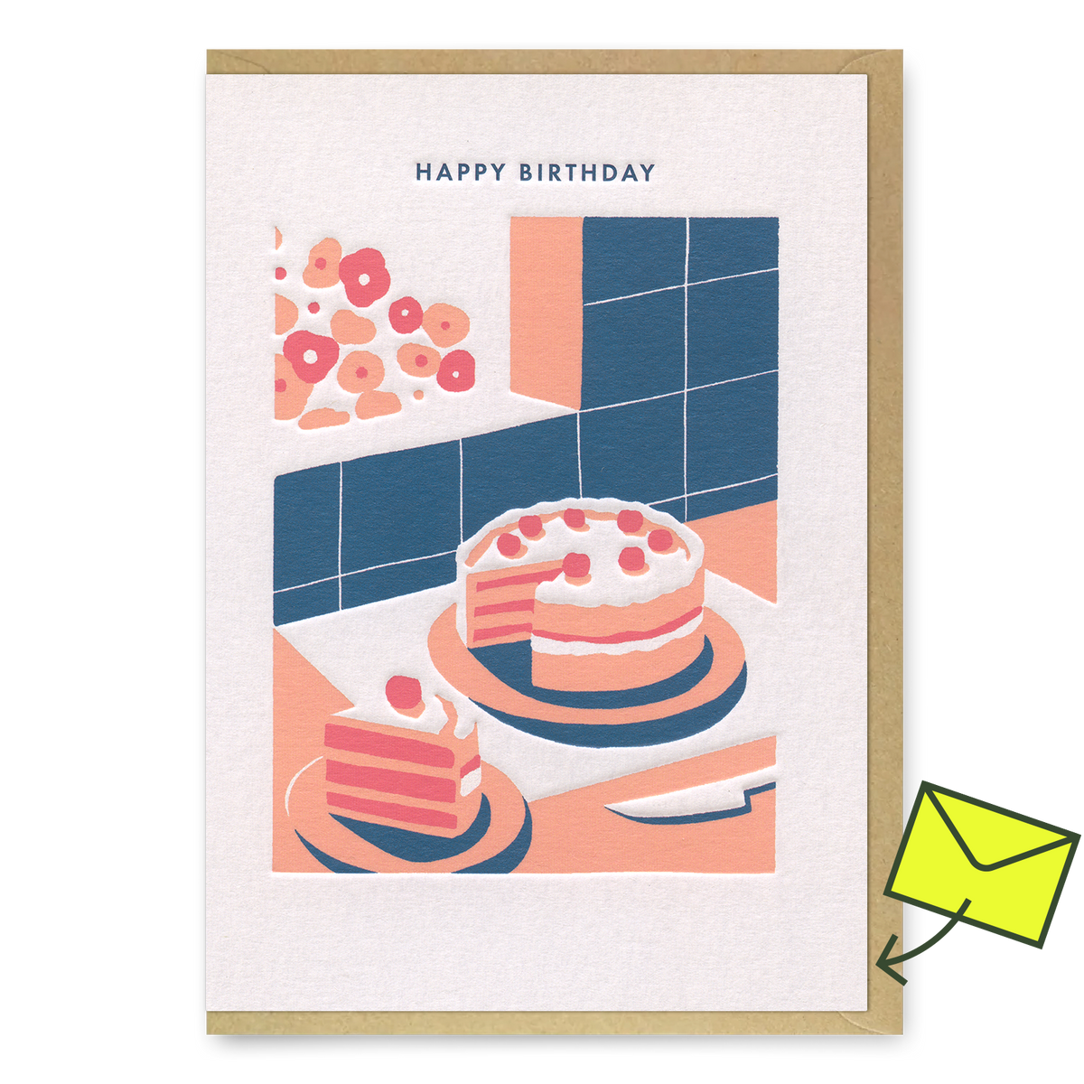 Ohh Deer Grußkarte “Happy Birthday Cake” | Süßer Geburtstagsklassiker | Ohh Deer