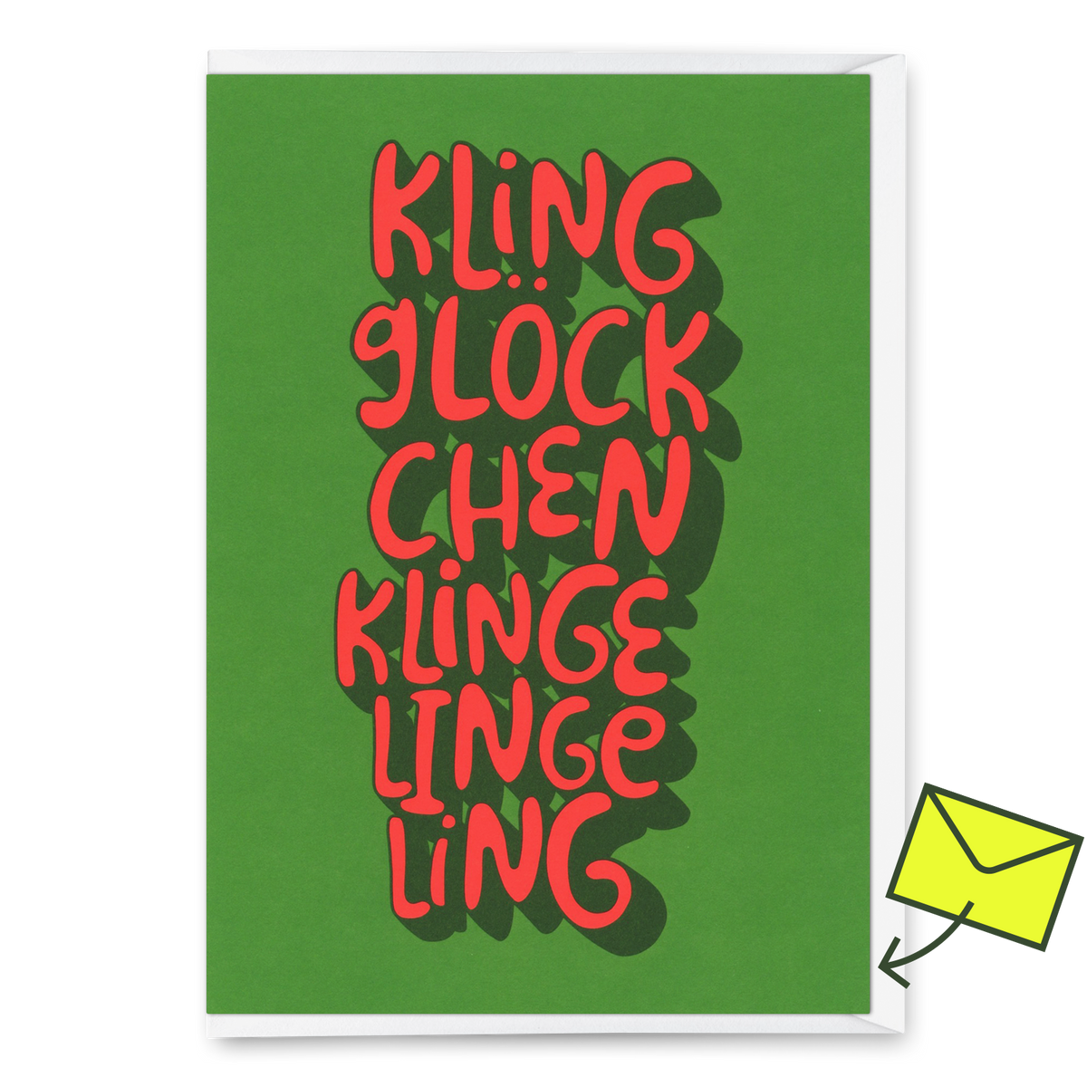 Deli Cards Grußkarte "Klingglöckchen" | Besondere Klappkarte zu Weihnachten