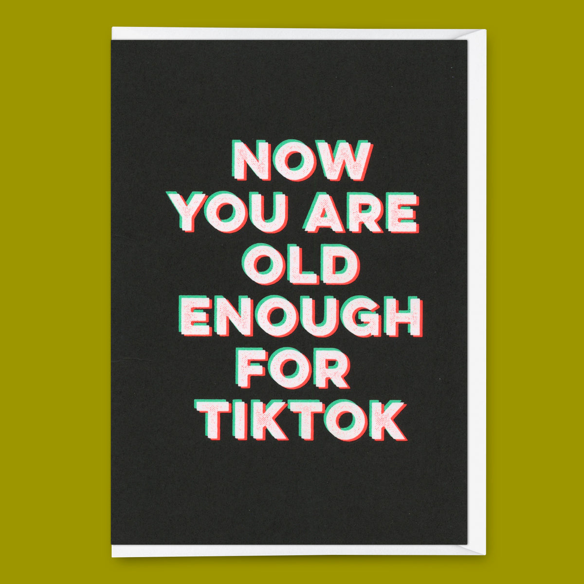 Deli Cards Grußkarte "Old enough for TikTok" | Lustige Klappkarte zum Geburtstag