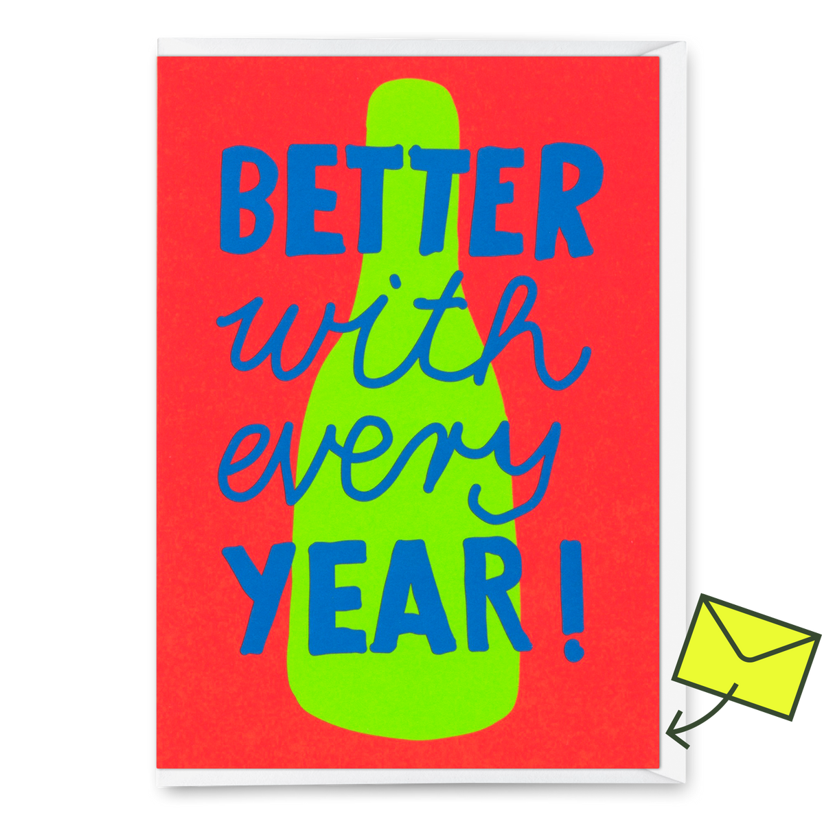 Deli Cards Grußkarte "Better every year" | Ausgefallene Klappkarte zum Geburtstag