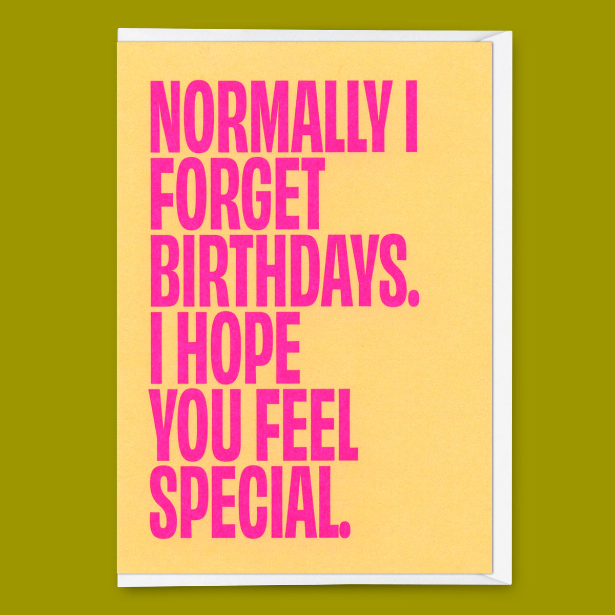 Deli Cards Grußkarte "Normally I forget birthdays" | Lustige Klappkarte zum Geburtstag