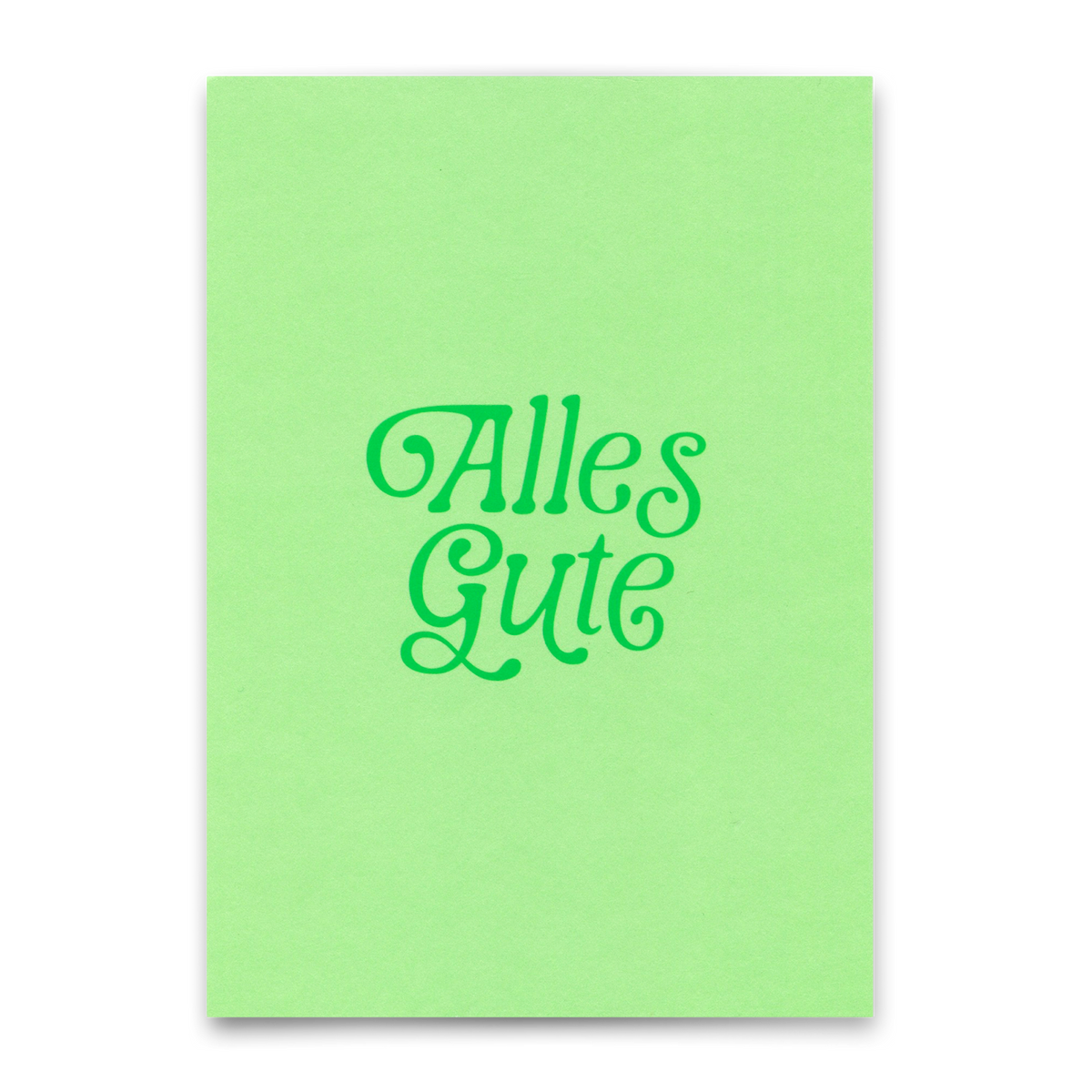 Deli Cards Postkarte "Alles Gute Grün" | Schöne Karte für jeden Anlass