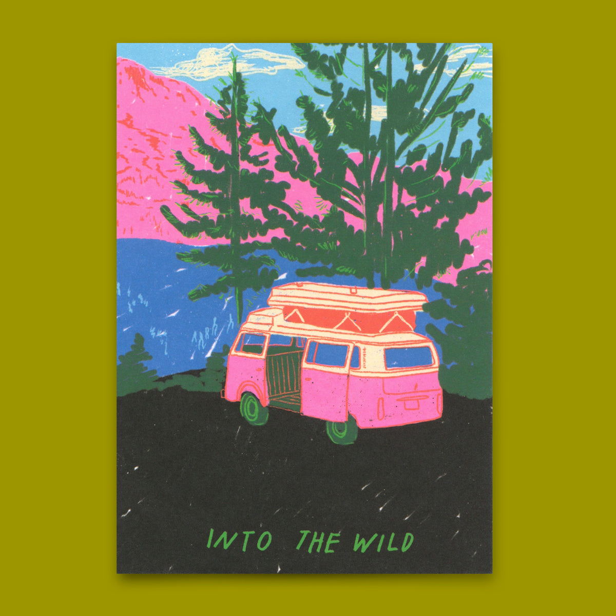 Deli Cards Postkarte "Into the wild" | Ausgefallene Karte für jeden Anlass