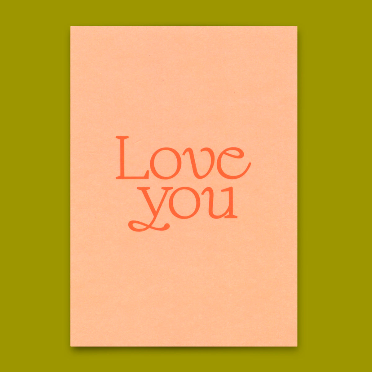 Deli Cards Postkarte "Love you Rosa" | Schöne Karte für Verliebte