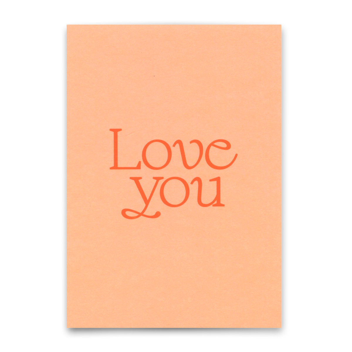Deli Cards Postkarte "Love you Rosa" | Schöne Karte für Verliebte