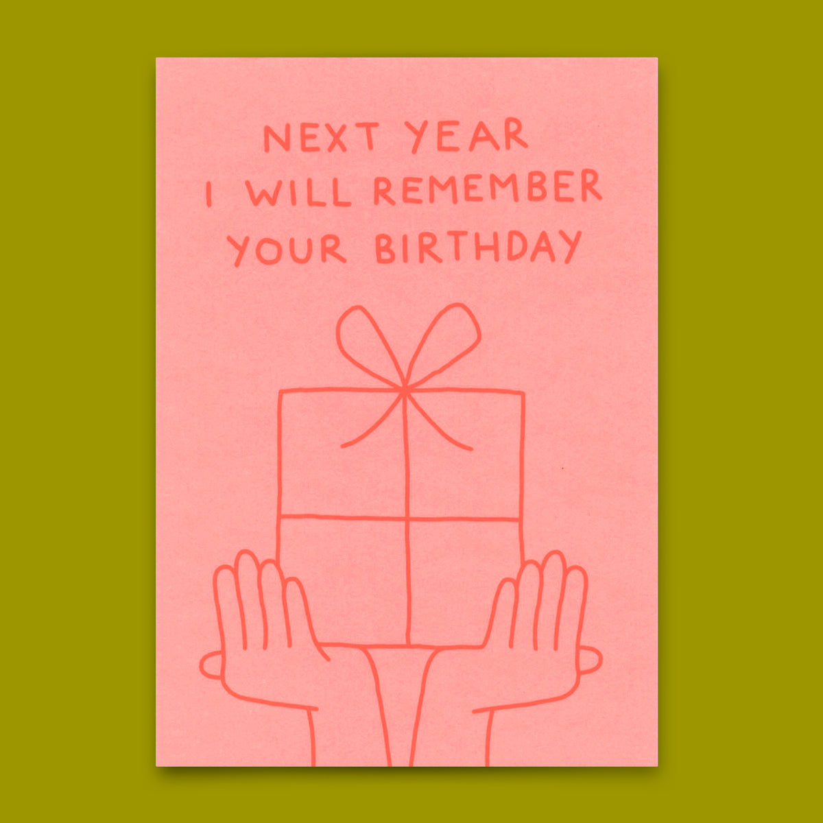 Deli Cards Postkarte "I will remember your birthday" | Lustige Karte zum Geburtstag