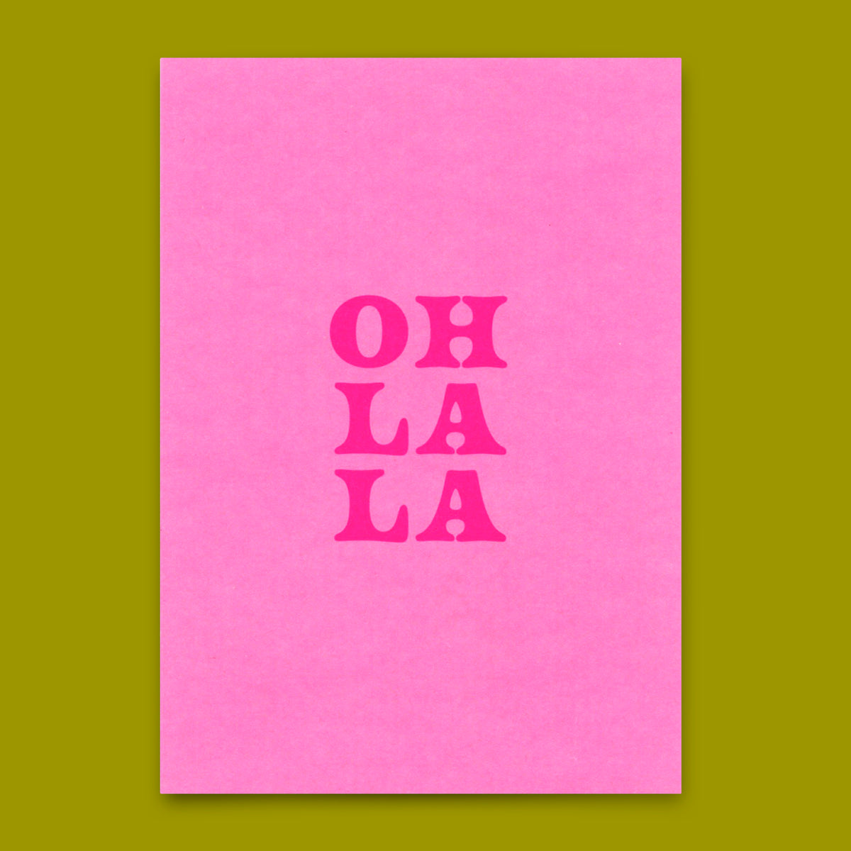 Deli Cards Postkarte "Oh La La Pink" | Schöne Karte für jeden Anlass
