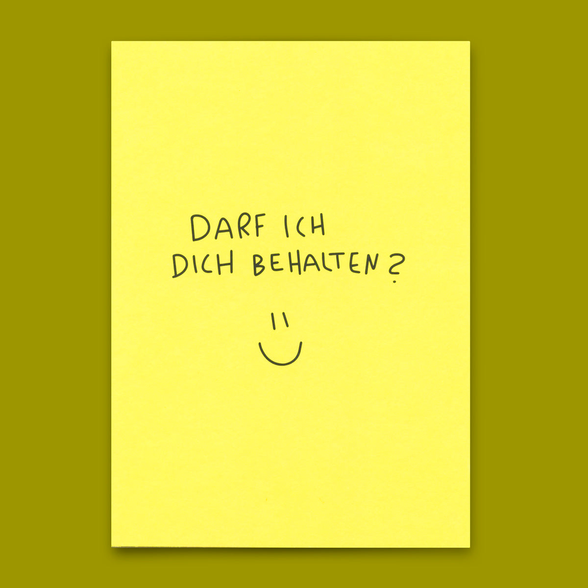 Deli Cards Postkarte "Darf ich dich behalten?" | Besondere Karte für Verliebte