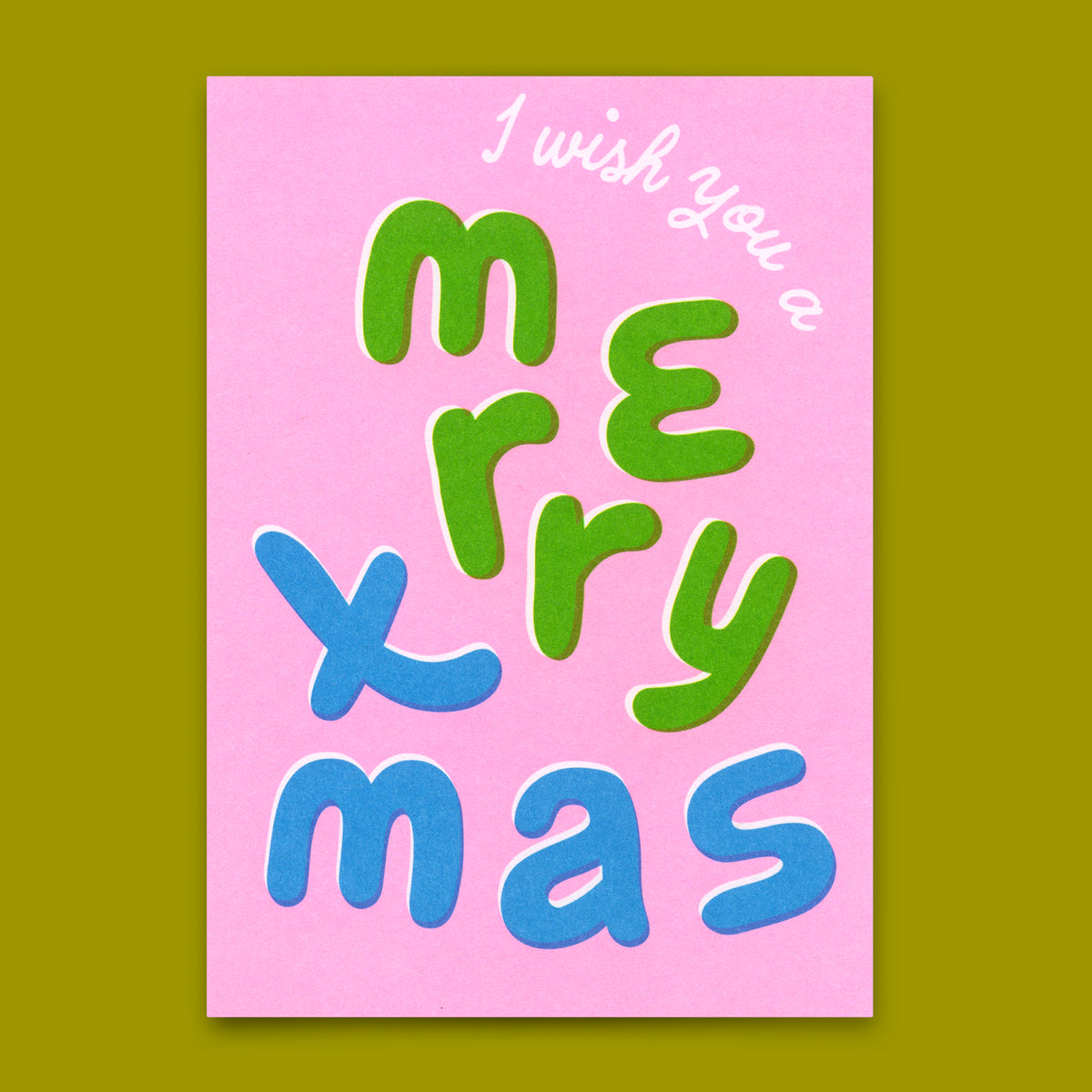 Deli Cards Postkarte "I wish you a MX " | Coole Karte zu Weihnachten