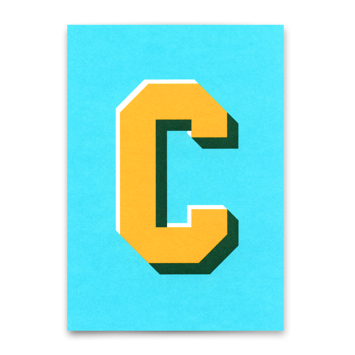Deli Cards Monogrammkarte "C" | Coole Buchstaben Postkarte