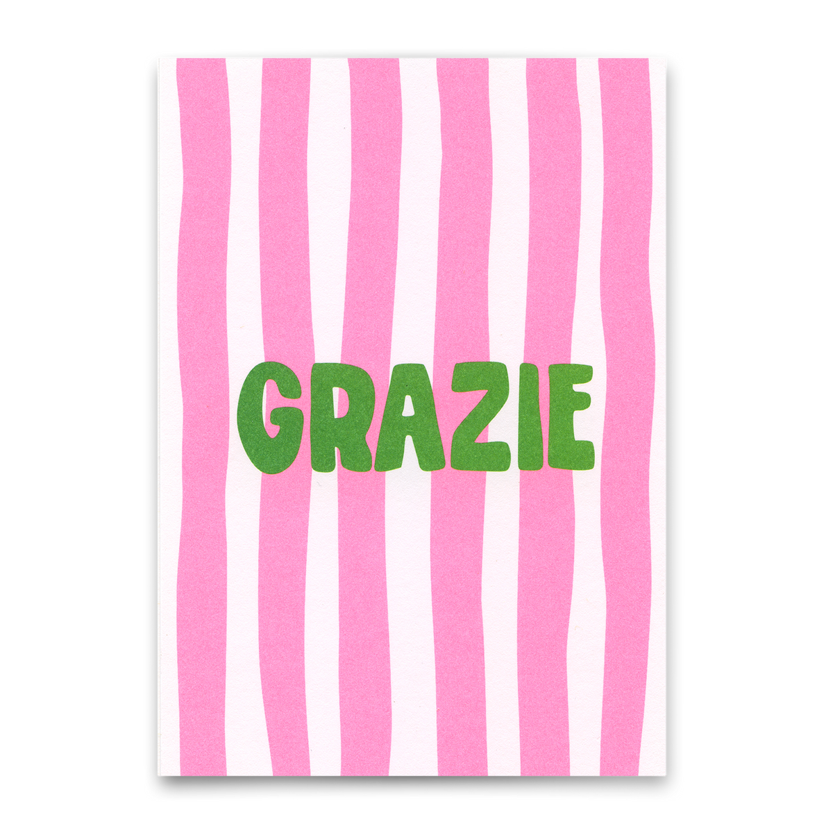 Deli Cards Postkarte "Grazie" | Schöne Karte zum Dankesagen