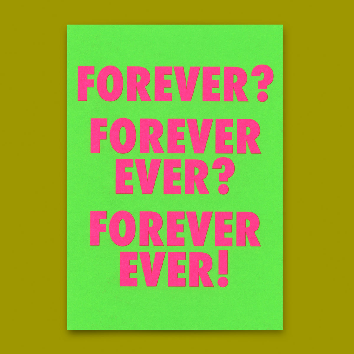Deli Cards Postkarte "For ever & ever" | Besondere Karte für Verliebte
