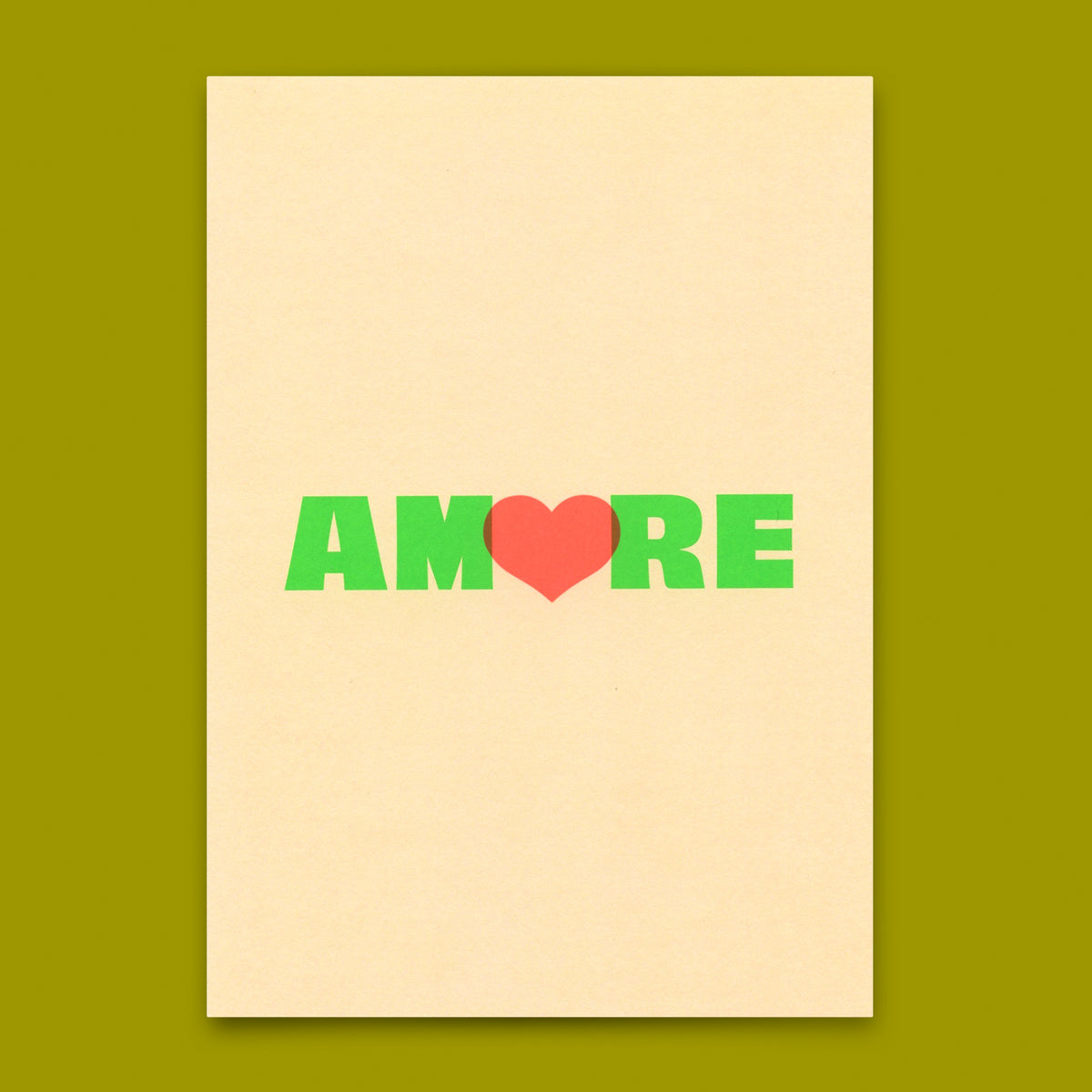 Deli Cards Postkarte "Amore" | Coole Karte für Verliebte
