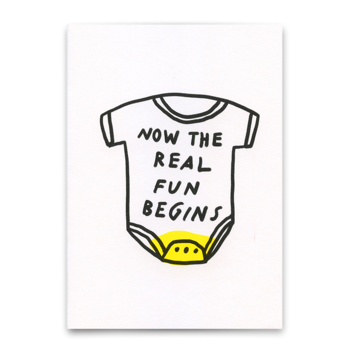 Deli Cards Postkarte "The real fun" | Lustige Karte zum Geburtstag