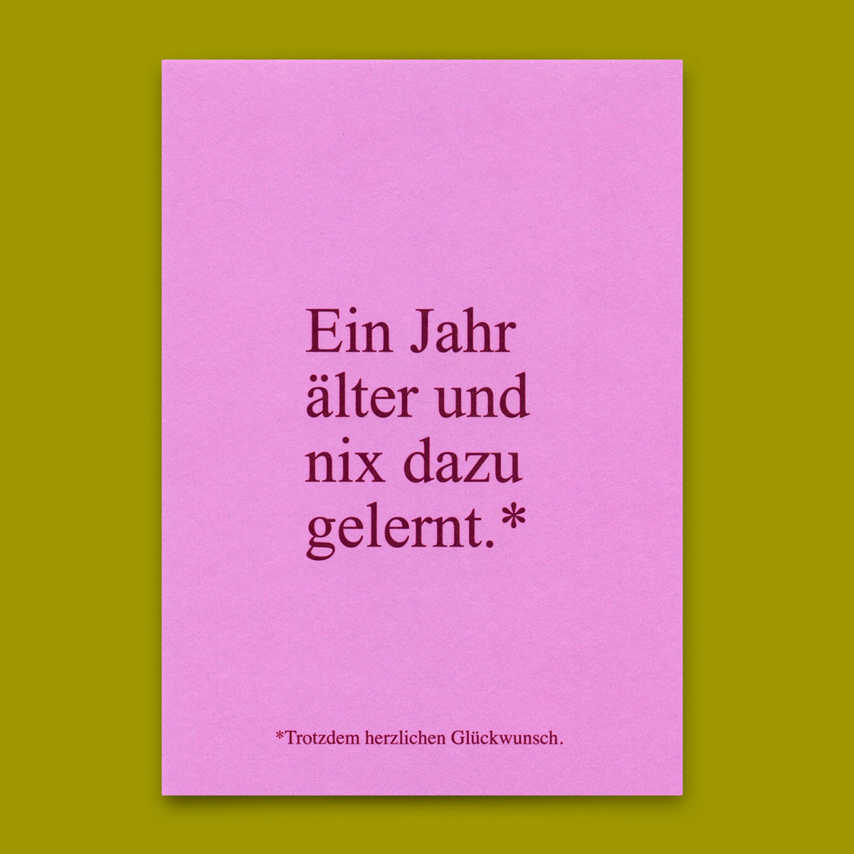 Deli Cards Postkarte "Wieder nix dazu gelernt" | Lustige Karte zum Geburtstag