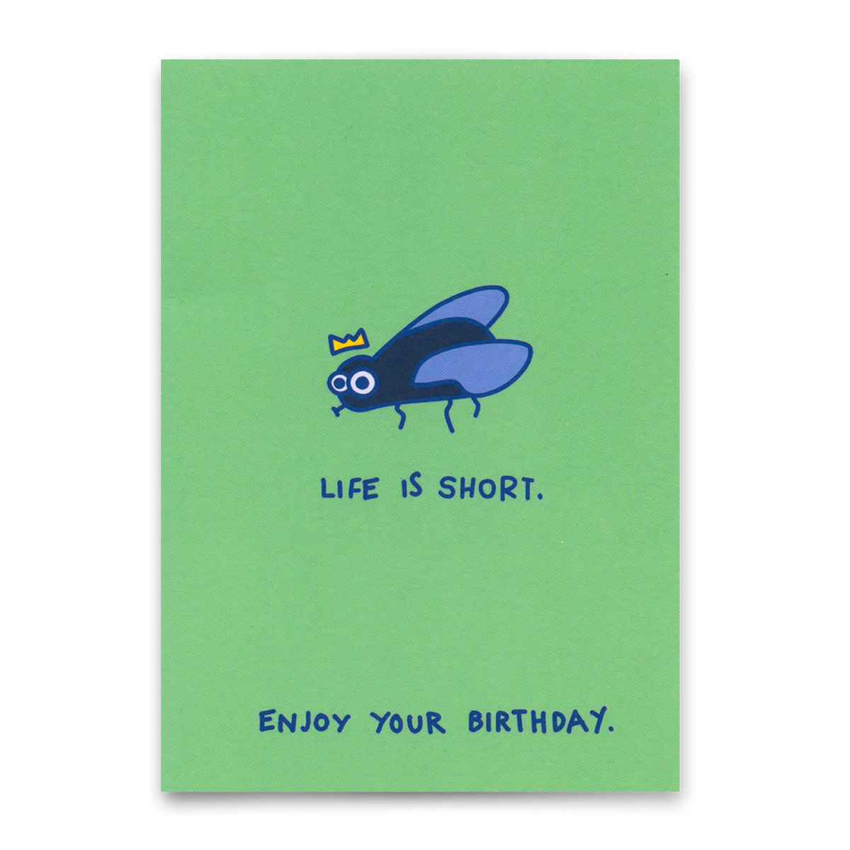 Deli Cards Postkarte "Life is short" | Lustige Karte zum Geburtstag