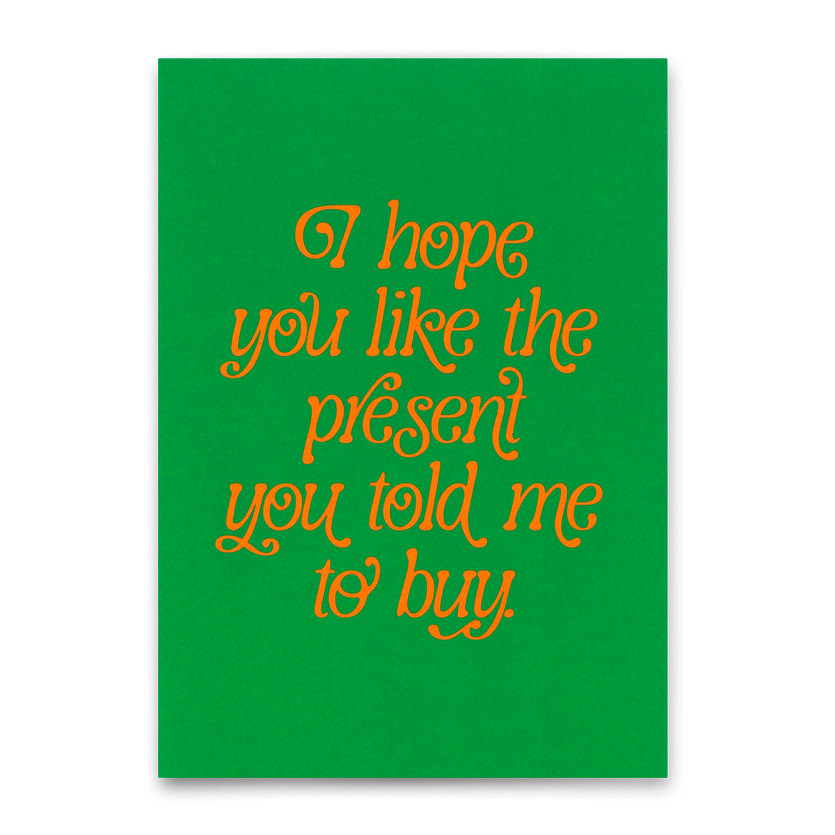 Deli Cards Postkarte "You like the present" | Besondere Karte zum Geburtstag