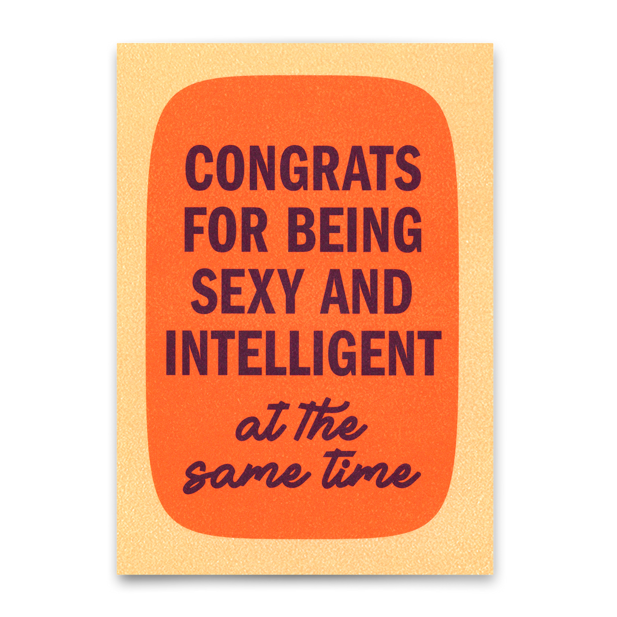 Deli Cards Postkarte "Sexy and intelligent Retro" | Lustige Karte mit Spruch
