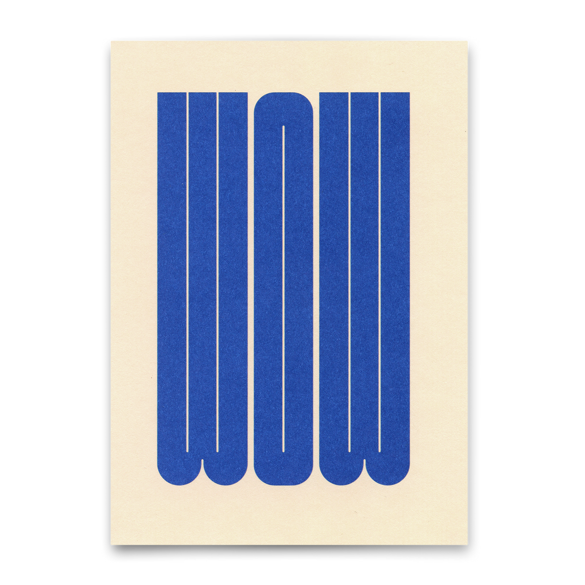 Deli Cards Postkarte "Wow Blue" | Coole Karte für jeden Anlass