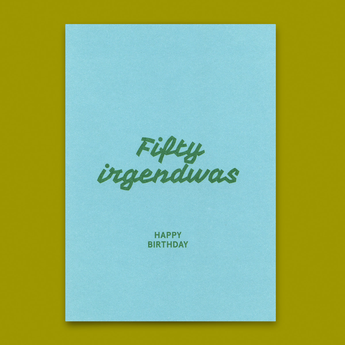 Deli Cards Postkarte "Fifty irgendwas" | Lustige Karte zum Geburtstag