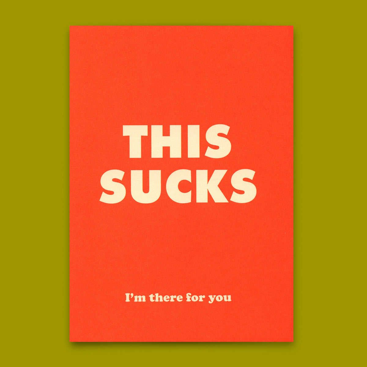 Deli Cards Postkarte "This sucks" | Besondere Karte mit Spruch
